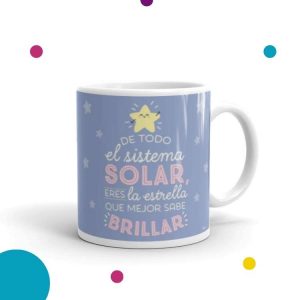 regalo personalizado de todo el sistema solar eres la estrella que más sabe brillar