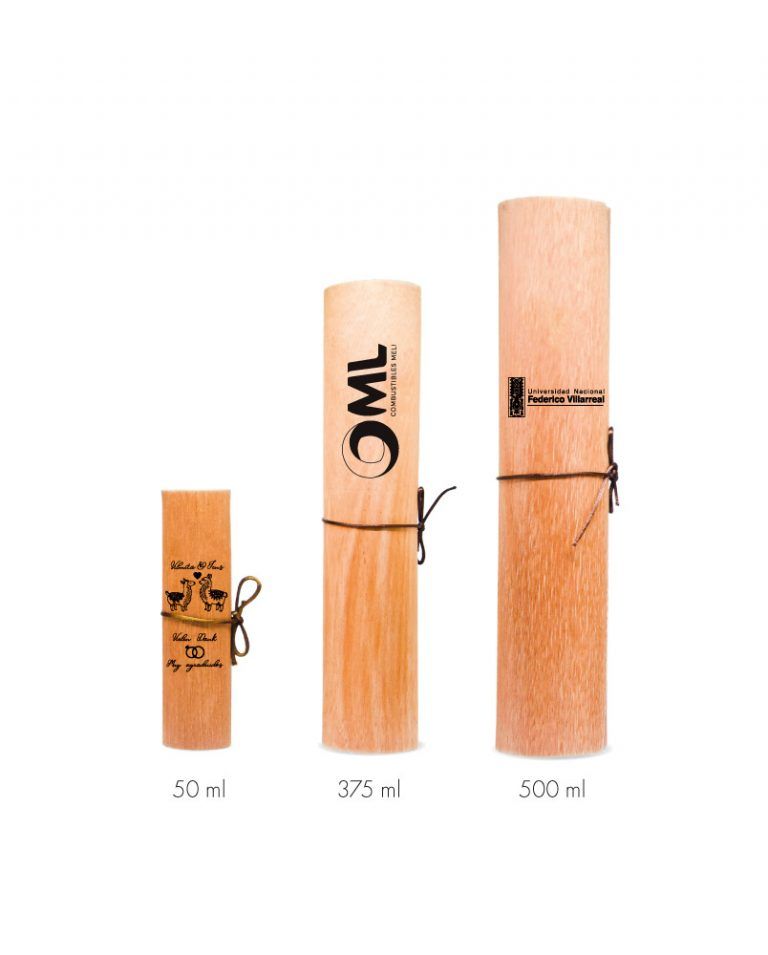 Diseños de diferentes tamaños de pergaminos de madera