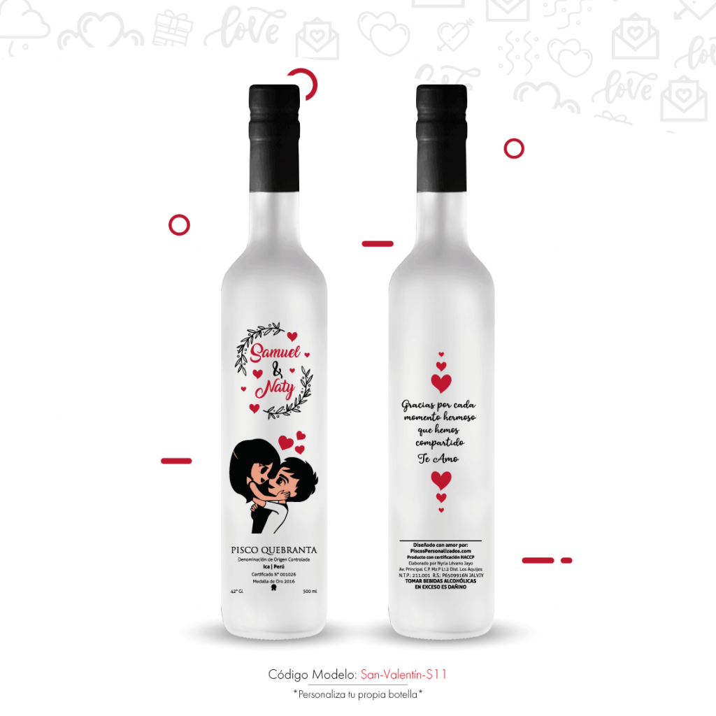 Regalos personalizados san valentín de pareja mirándose en Lima