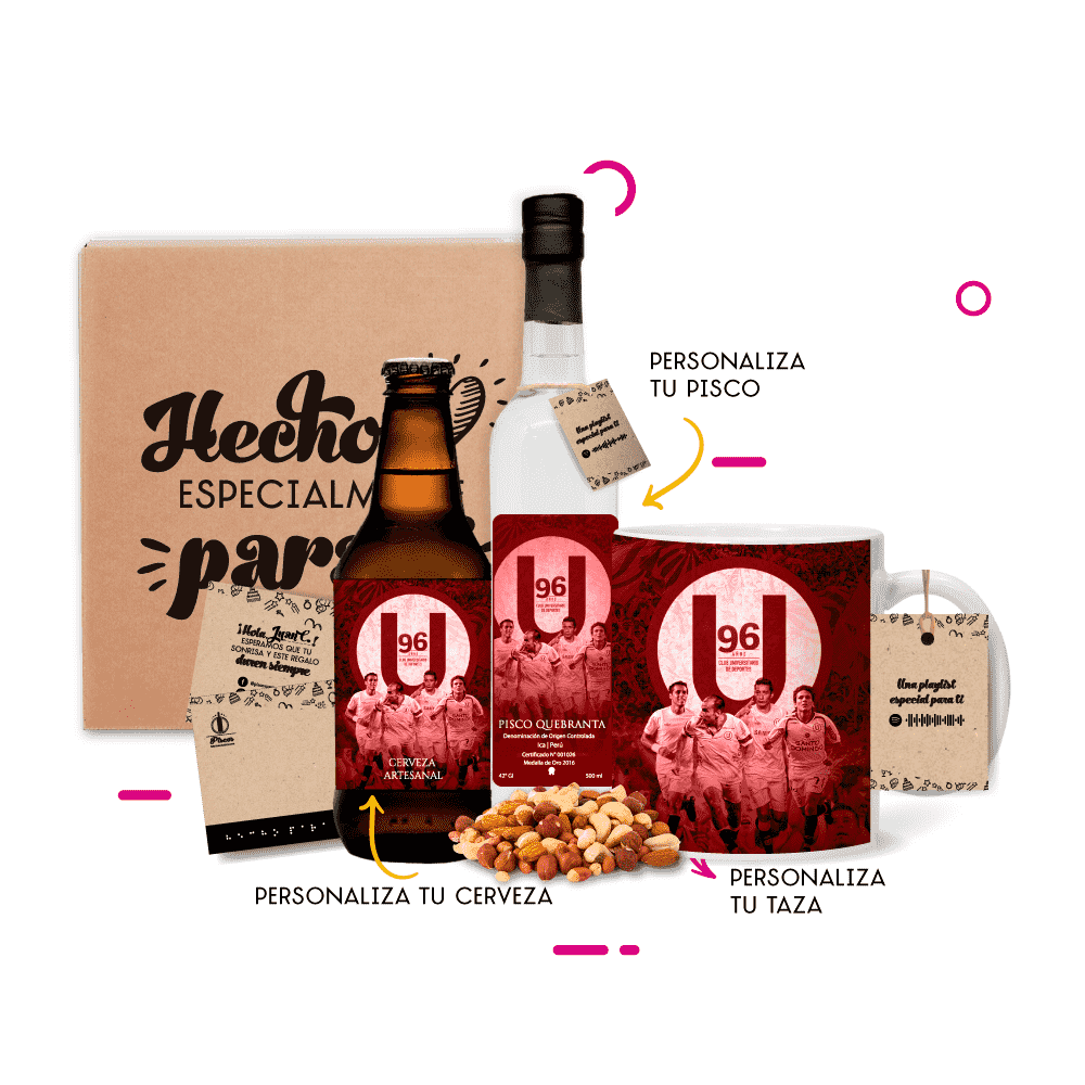 Box personalizado con diseño de la U