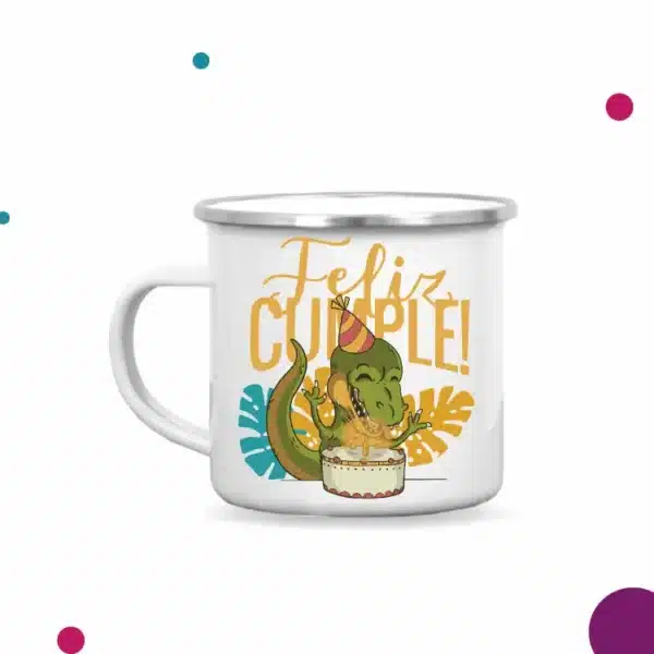Taza de cumpleaños con lindo diseño