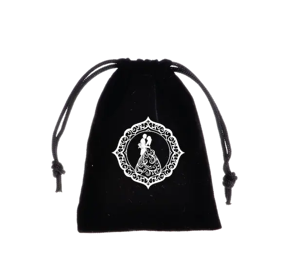 Bolsa de pana con diseño de pareja en matrimonio