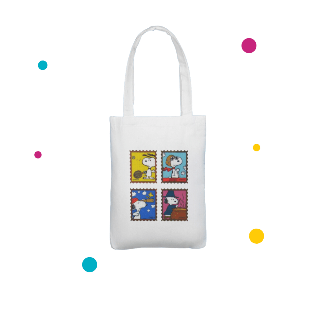 Tote bag personalizada con lindo diseño de Snoopy