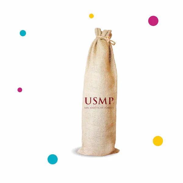 Bolsa de yute con diseño personalizada