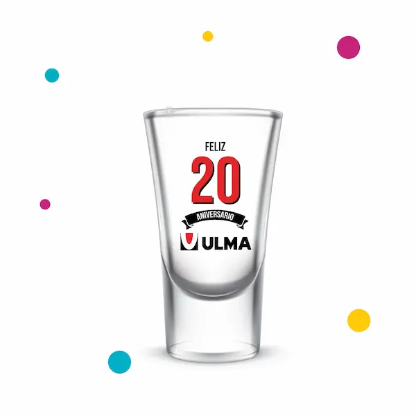 Vaso de shot con diseño corporativo