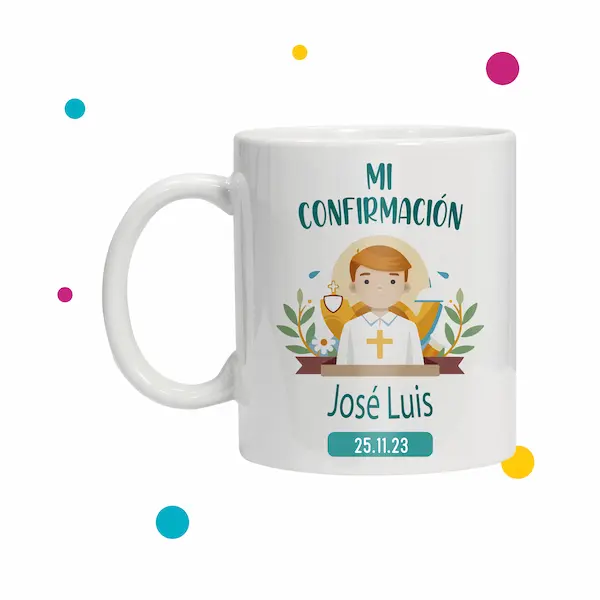 Taza de recuerdo de confirmación