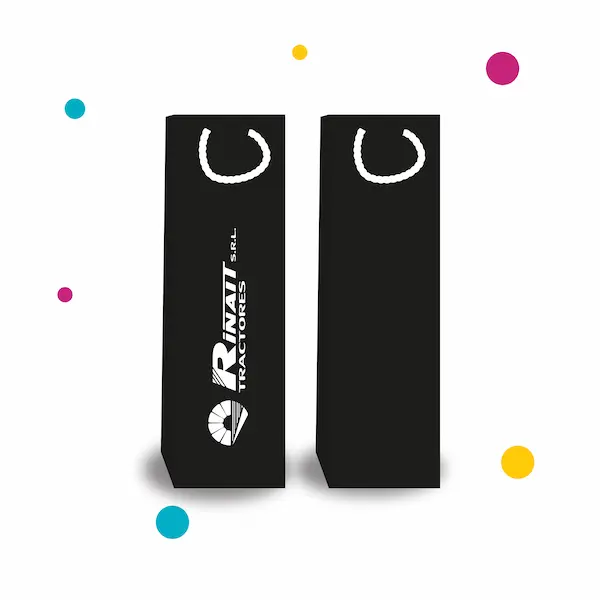 Bolsa de papel con diseño de empresa