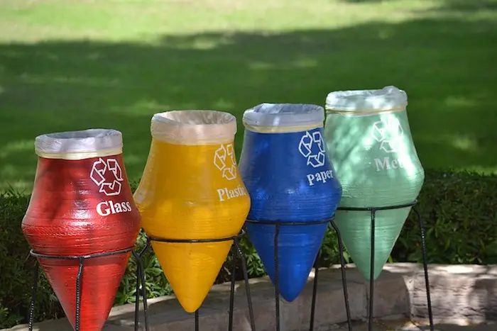 envases hechos mediante el reciclaje